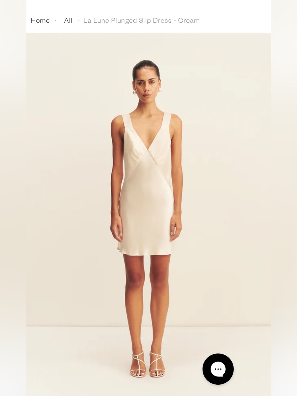 Shona Joy La Lune Plunge Slip Dress